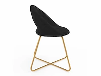 Woonstoelen - zwart fluweel (x6) - afbeelding 9 van  10