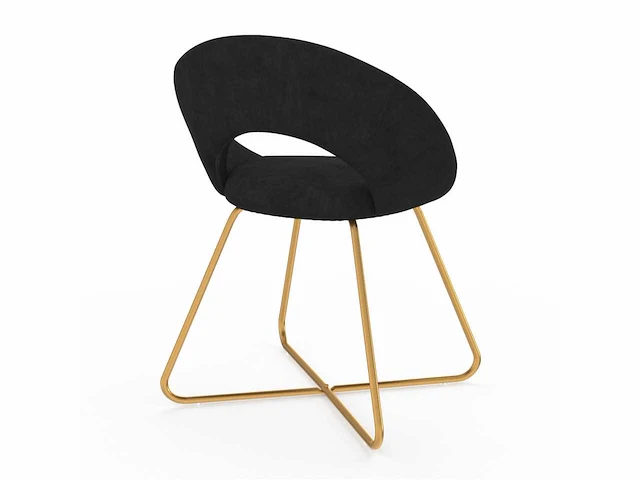 Woonstoelen - zwart fluweel (x6) - afbeelding 10 van  10