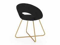 Woonstoelen - zwart fluweel (x6) - afbeelding 10 van  10