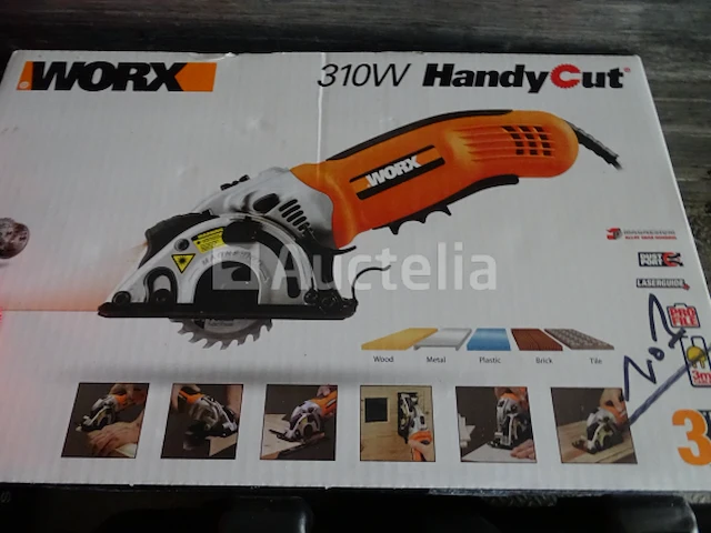 Worx handycut wx424 cirkelzaag in zijn koffer - afbeelding 1 van  5