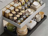 Wqu uittrekbare kastorganizer (zwart) - afbeelding 1 van  4