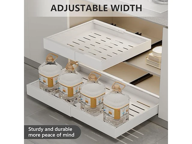 Wqu uittrekbare kastorganizer (zwart) - afbeelding 3 van  4
