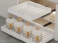 Wqu uittrekbare kastorganizer (zwart) - afbeelding 3 van  4