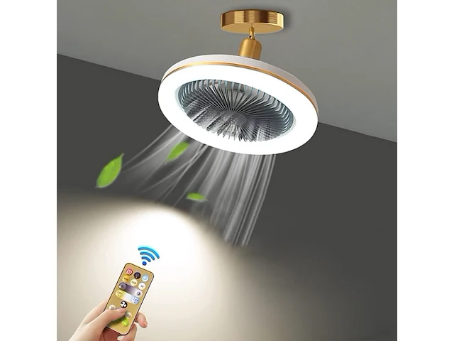 Wrming kleine stille plafondventilator met led-licht - afbeelding 1 van  4