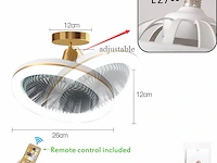 Wrming kleine stille plafondventilator met led-licht - afbeelding 3 van  4