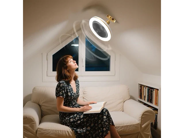 Wrming kleine stille plafondventilator met led-licht - afbeelding 4 van  4