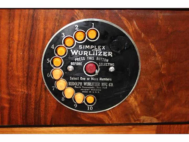 Wurlitzer - simplex p10 - jukebox - afbeelding 6 van  7