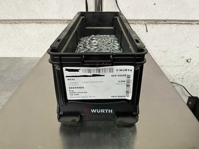 Würth 10.17 kg ring d8 in stapelbare bak - afbeelding 1 van  5