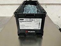 Würth 10.52 kg lage bolkopschroef met flens m6 x 12 in stapelbare bak - afbeelding 1 van  5
