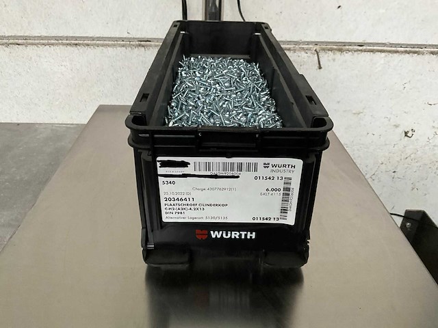 Würth 13.27 kg plaatschroef 4,2 x 13 in stapelbare bak - afbeelding 1 van  5