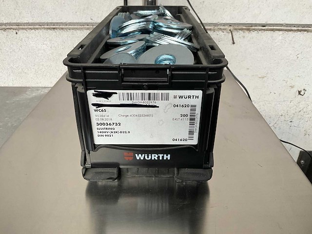 Würth 19.42 kg sluitring in stapelbare bak - afbeelding 1 van  5