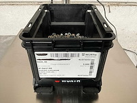 Würth 4.13 kg zeskant flensmoer m5 in stapelbare bak - afbeelding 1 van  5