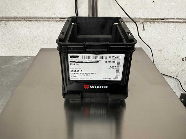 Würth 4.18 kg ring grote buitendiameter in stapelbare bak - afbeelding 1 van  5