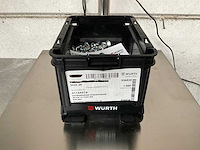 Würth 4.46 kg zelfborgende zeskantmoer m8 in stapelbare bak - afbeelding 1 van  5