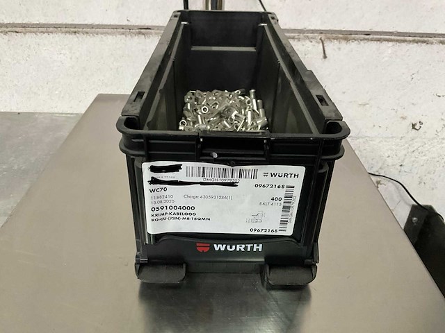 Würth 4.82 kg krimp-kabeloog m8-16 in stapelbare bak - afbeelding 1 van  5