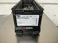 Würth 4.88 kg verzonken schroef m6 x 80 in stapelbare bak - afbeelding 1 van  3