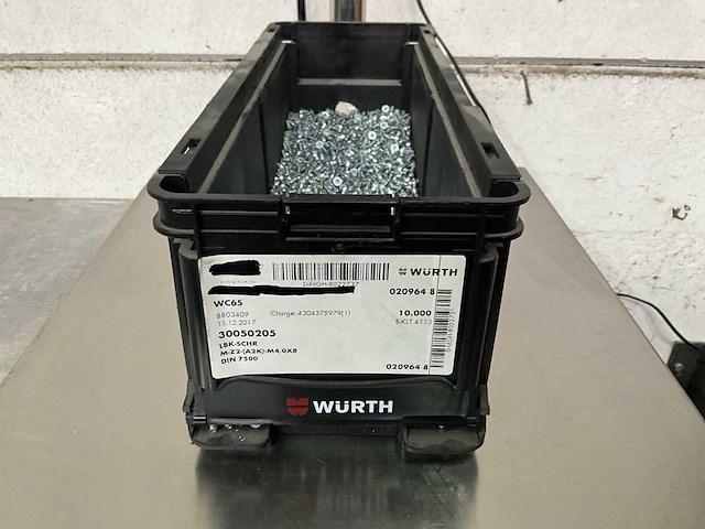 Würth 5.43 kg lbk schroef m4.0 x 8 in stapelbare bak - afbeelding 1 van  5
