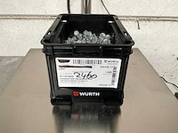 Würth 6.16 kg flensbout met vertanding ripp m6 x 12 in stapelbare bak - afbeelding 1 van  5