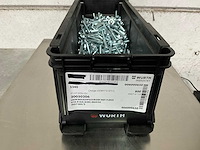 Würth 8.25 kg lage bolkopschroef met flens m6 x 50 in stapelbare bak - afbeelding 1 van  5