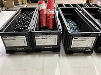 Würth mix kavel met o.a. ringtong/kabelschoenen in 11 stapelbare bakken - afbeelding 3 van  11