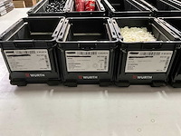 Würth mix kavel met o.a. ringtong/kabelschoenen in 11 stapelbare bakken - afbeelding 9 van  11