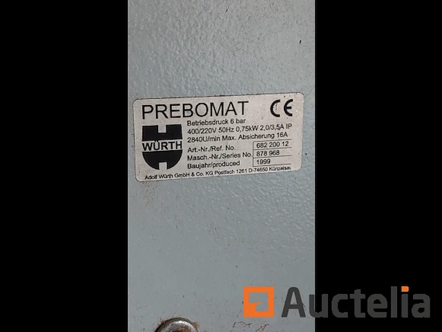 Wurth prebomat variabel boormachine - afbeelding 8 van  14