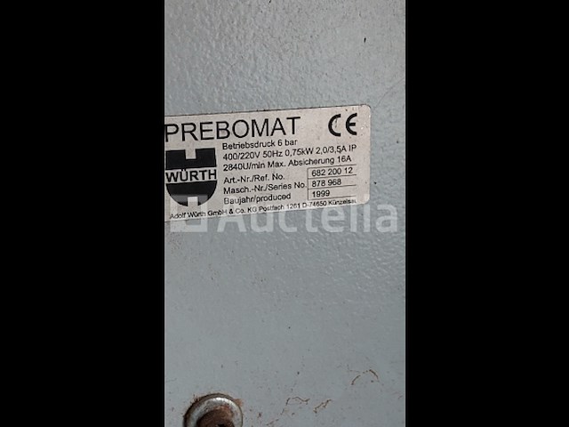 Wurth prebomat variabel boormachine - afbeelding 3 van  7