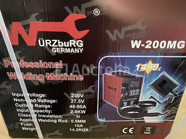 Wurzburg w-200mg lasapparaat gevulde draad - afbeelding 2 van  3