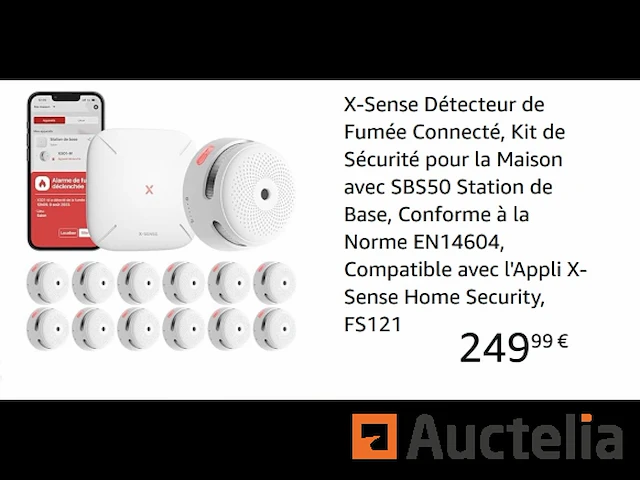 X-sense connected rookmelder kit van 12 - afbeelding 1 van  1