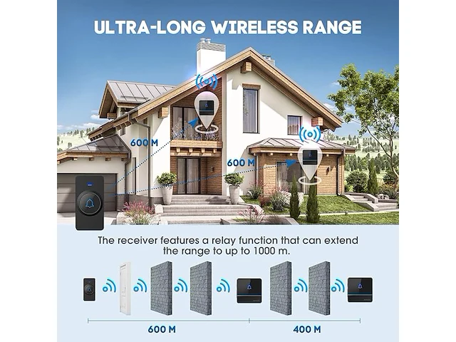 X-sense draadloze deurbel - afbeelding 2 van  3