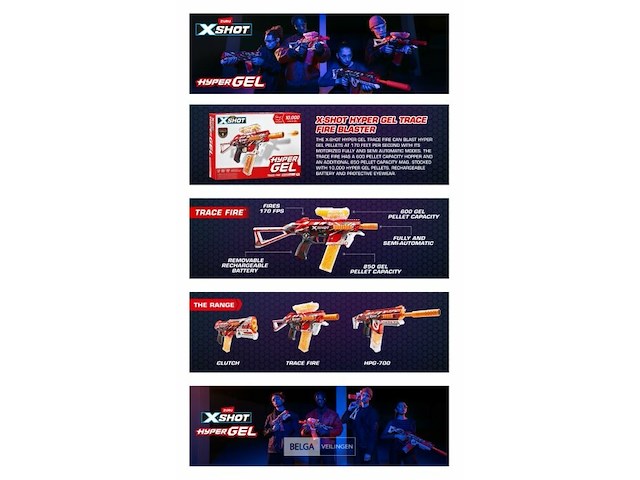 X-shot hyper gel medium blaster - afbeelding 3 van  5
