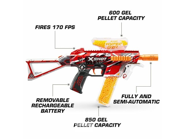 X-shot hyper gel medium blaster - afbeelding 4 van  5