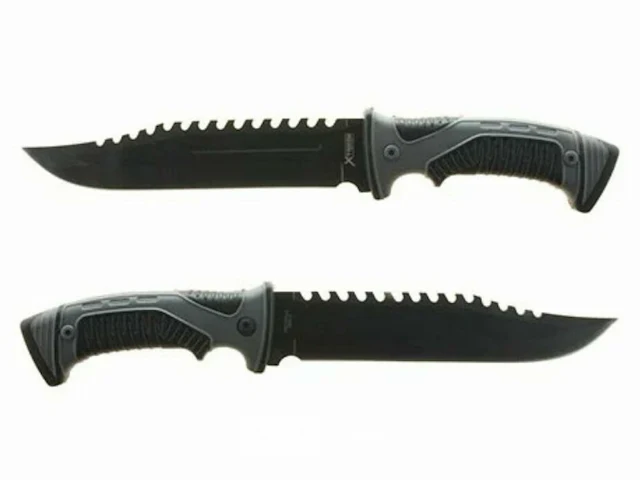 X-treme bowie bushcraft mes groot met nylon hoes - afbeelding 1 van  2