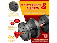 (x2) 2-in-1 halterset, 15-30 kg, verstelbaar, kort en lang - afbeelding 4 van  6