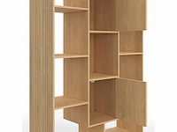 (x2) boekenkast - latteneffect 11 vakken 143cm - afbeelding 3 van  8