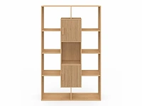 (x2) boekenkast - latteneffect 11 vakken 143cm - afbeelding 4 van  8