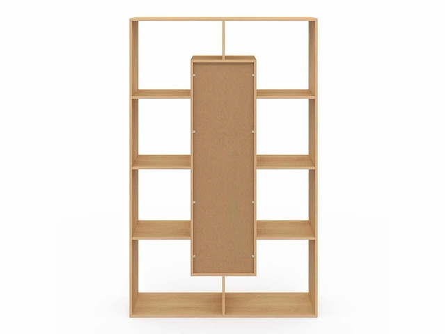 (x2) boekenkast - latteneffect 11 vakken 143cm - afbeelding 7 van  8