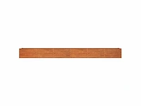 (x2) roestige tuin verhoogde bak 480x80x45 cm cortenstaal - afbeelding 4 van  7