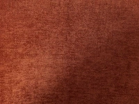 (x8) stoel met stof en metalen armleuningen - terracotta - afbeelding 7 van  8
