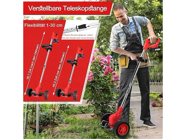 Xbzzgmg accu-grastrimmer - afbeelding 3 van  4