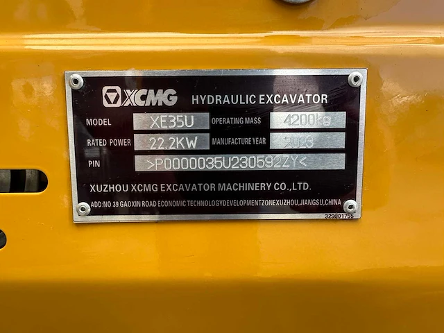 Xcmg - xe35u - mini-graafmachine - 2023 - afbeelding 32 van  39