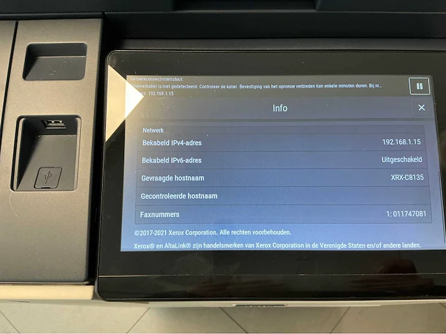Xerox altalink c8135 printer - afbeelding 13 van  29