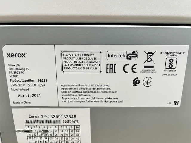 Xerox printapparaat - afbeelding 4 van  5