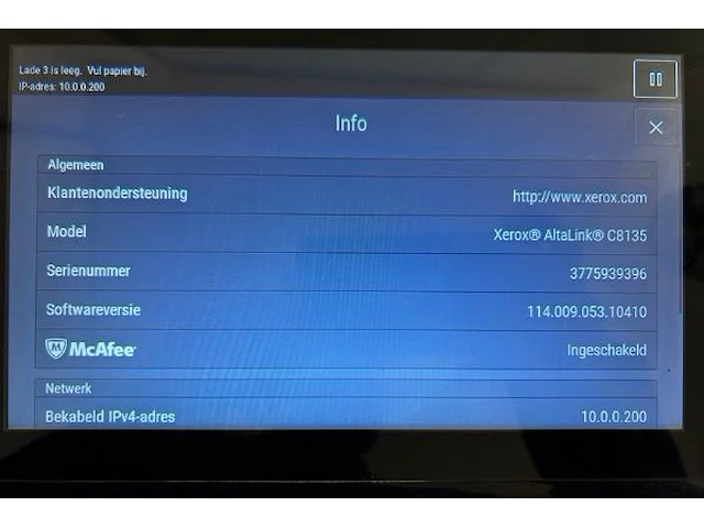 Xerox printer - afbeelding 10 van  10