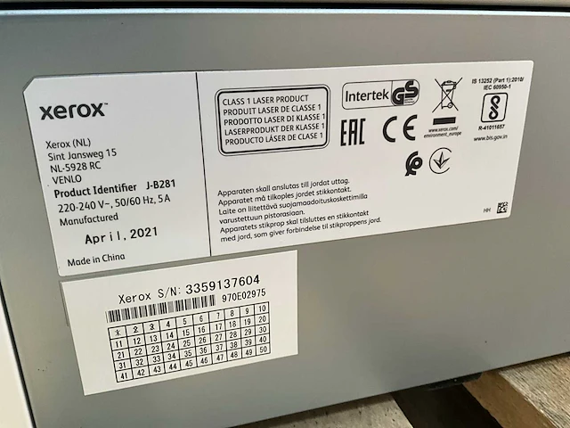 Xerox versalink c405 j-b281 printer - afbeelding 2 van  10