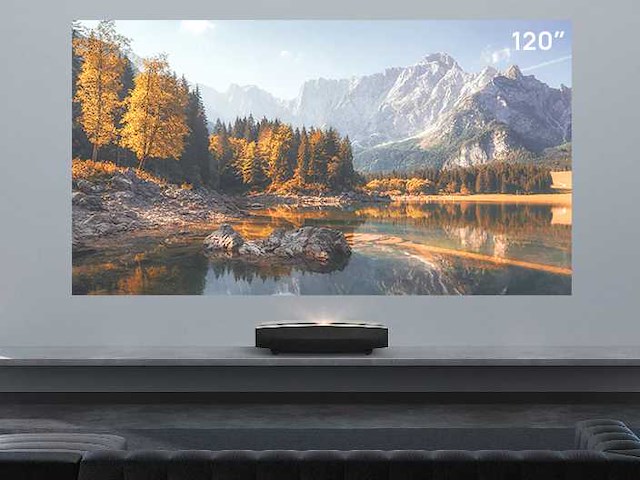 Xgimi aura ultra-short throw laser projector - 4k uhd - afbeelding 1 van  13