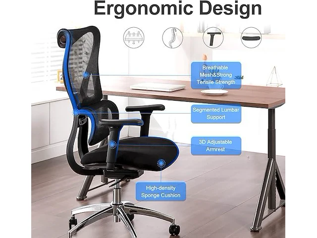 Ximstar ergonomische bureaustoel - afbeelding 6 van  6