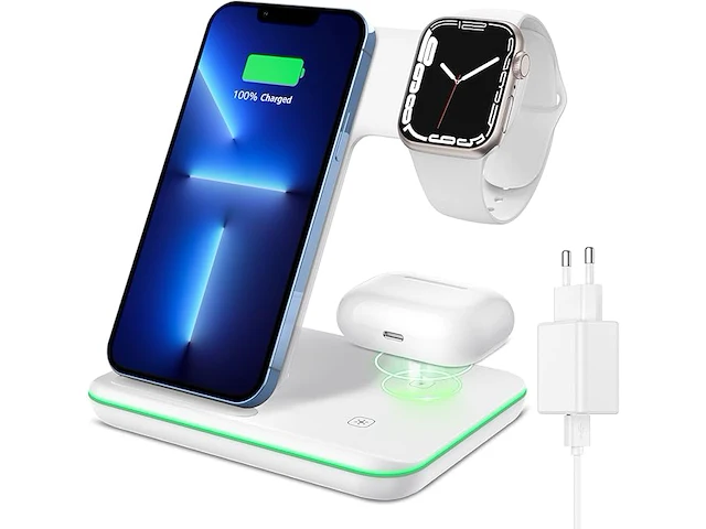 Ximu 3-in-1 draadloze oplader - afbeelding 1 van  3