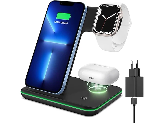 Ximu draadloze oplader 3-in-1 - afbeelding 1 van  5