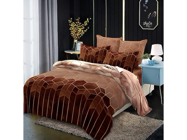 Xiongfeng mitchell geometrisch beddengoed, 135 x 200 cm - afbeelding 1 van  4